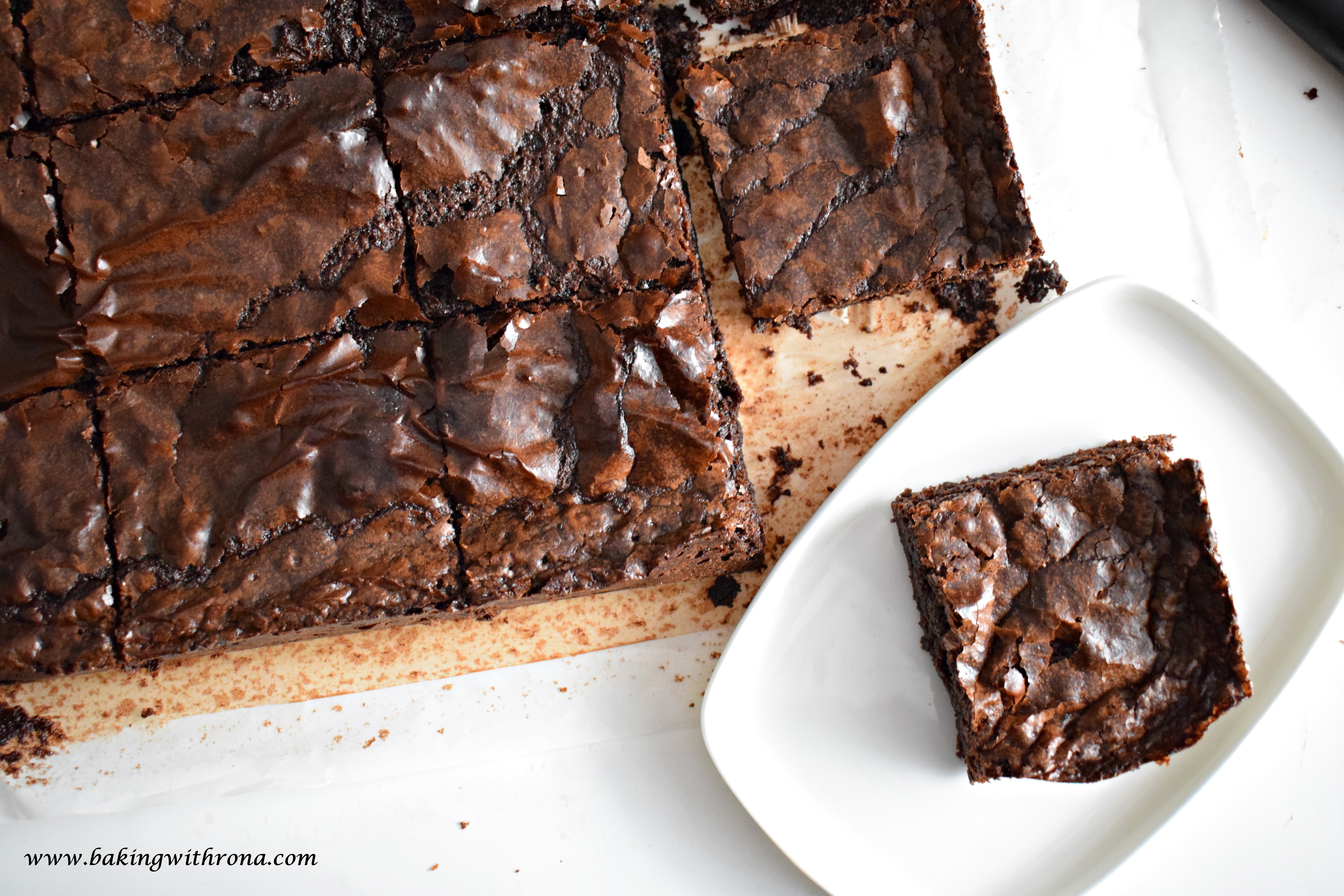 Dark Chocolate Fudge Brownies Baking With Rona