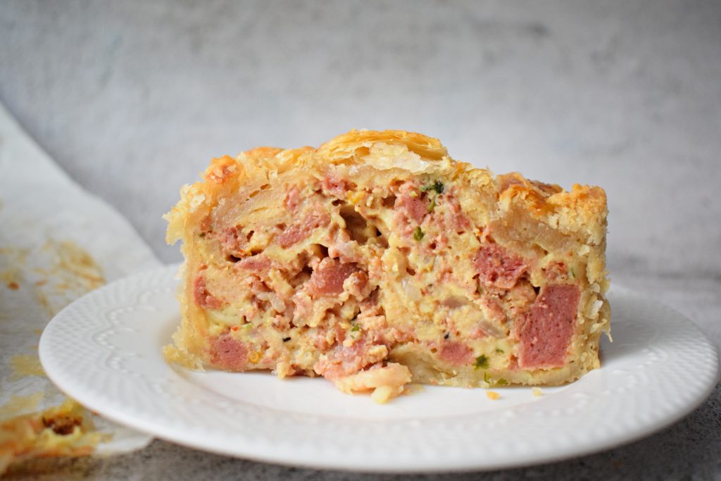 Sausage Pie Baking with Rona