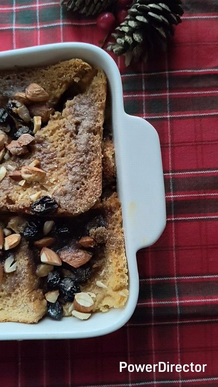 Episode 5 of my Christmas Series : Bread & Butter Pudding. A childhood favourite revisited and instantly upgraded with some TLC. 

Follow @bakingwithrona for more of these easy and fun christmas recipes. 

If you think bread & butter pudding is boring, you've been making it the wrong way. Try this recipe and you're going to love this one, perfect for Christmas mornings and holiday breakfasts. 

Here's all you'll need
10 slices bread
7 tbsp butter, softened
1 cup mixed dry fruit of your choice ( raisins, almonds, cranberries, cashew nuts)
2/3 cup brown sugar 
2 cups milk
2 eggs

* Butter each slice generously on one side and cut each diagonally to make two triangles. 
* Lightly butter the baking dish, and place 10 triangles, buttered side down in the dish in a layer. 
* Sprinkle with half the sugar and dried fruit. 
*Top with the remaining 10 triangles, buttered side up and sprinkle the remaining sugar and dry fruit
* Beat the eggs and mix with the milk and add this liquid all over the bread. Leave to soak for about an hour
*Bake in a preheated oven at 180 C for 40 mins or until the custard has set. Serve warm. 

#bakingwithrona #christmas2025 #christmasiscoming #christmasrecipes #christmasreels #christmasmorning #holidayfood #easychristmasrecipes #breadandbutterpudding #bakedgoodies #chrisrmasbakes #bakingreels #childhoodfavourites
